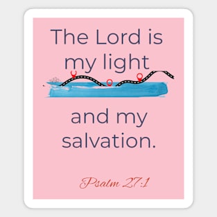 Bible on T-Shirt The Lord is my light and my salvation Magnet